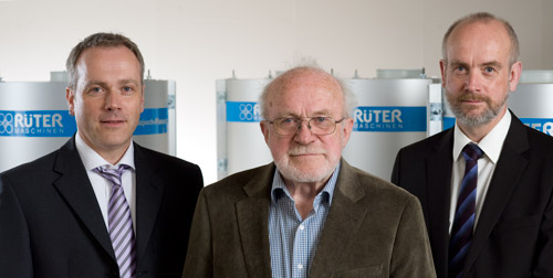 Company management of Rüter Maschinenbau: Jörg Rüter, Reinhard Rüter, Cord Rüter